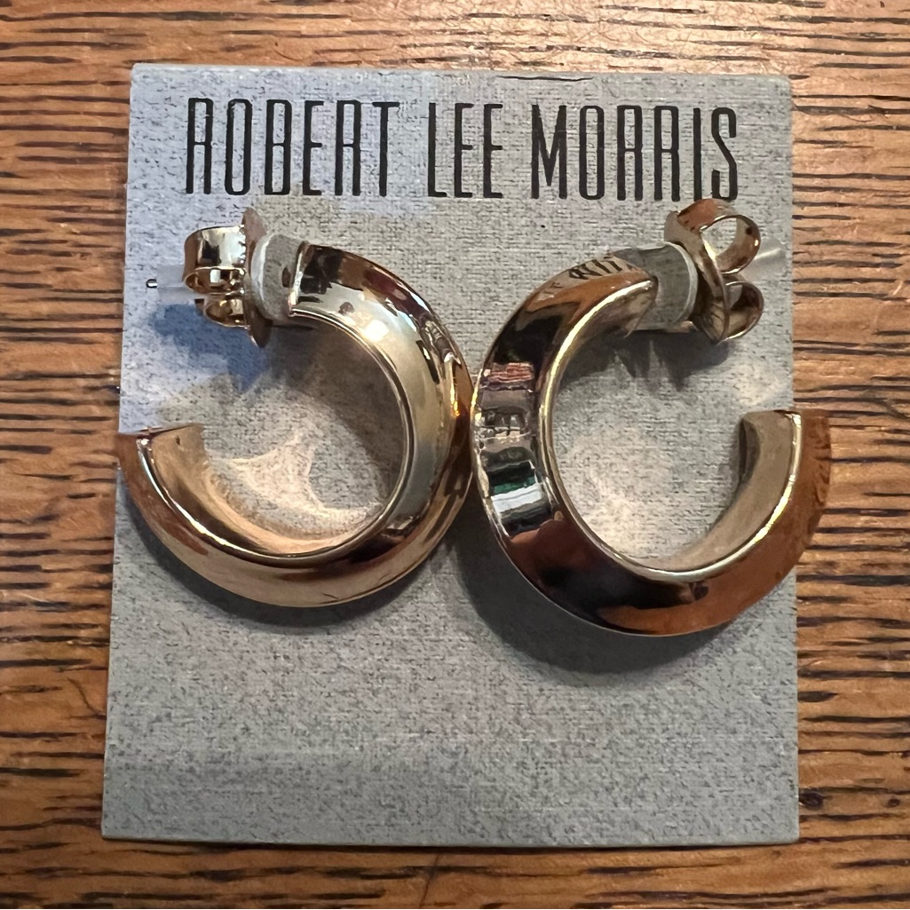 Robert Lee Morris Gold Cuff Earrings